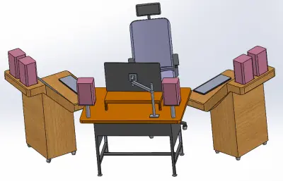 一套办公桌椅