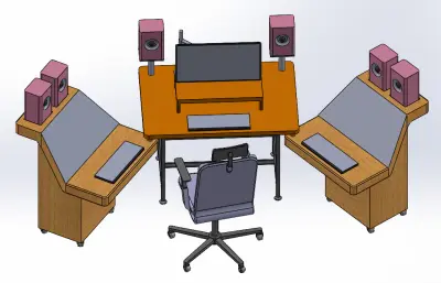 一套办公桌椅