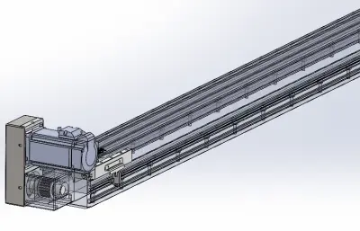 皮带直线轴半封闭可选导轨TPA-HNB-120D