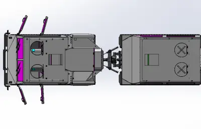 JM8双车体履带全地形车STEP模型
