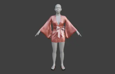 和服,日本和服,max/maya/fbx/blender模型