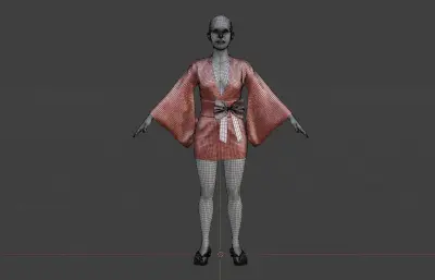 和服,日本和服,max/maya/fbx/blender模型