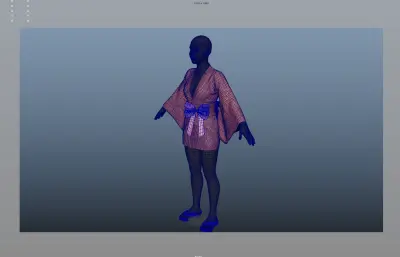和服,日本和服,max/maya/fbx/blender模型