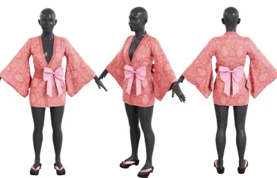 和服,日本和服,max/maya/fbx/blender模型