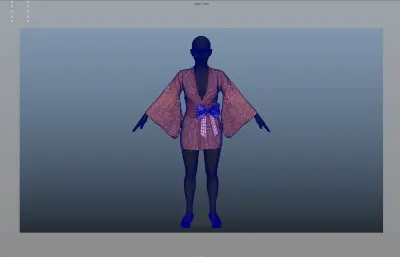 和服,日本和服,max/maya/fbx/blender模型
