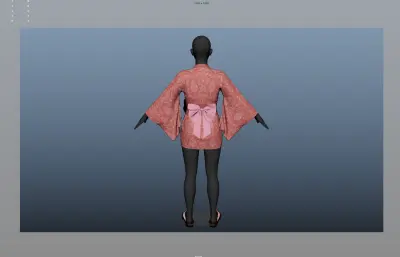 和服,日本和服,max/maya/fbx/blender模型