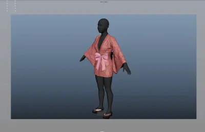 和服,日本和服,max/maya/fbx/blender模型