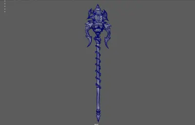 恶魔之眼 法杖 魔杖塌陷模型