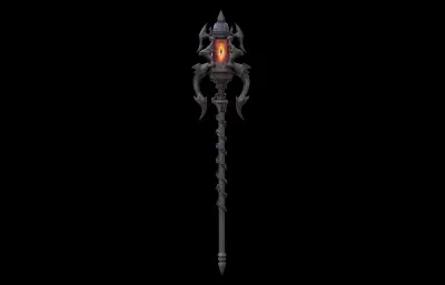 恶魔之眼 法杖 魔杖塌陷模型