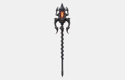 恶魔之眼 法杖 魔杖塌陷模型
