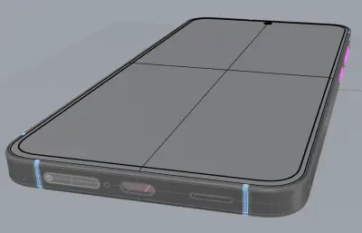 三星 S26 FE手机外观模型