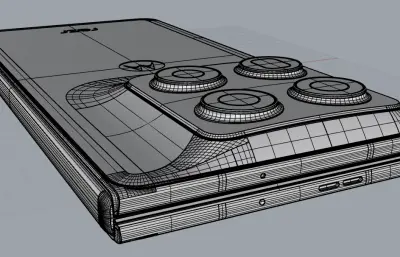 MOTO razr fold左右折叠手机外观rhino模型