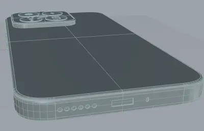 小米 17 max外观rhino模型