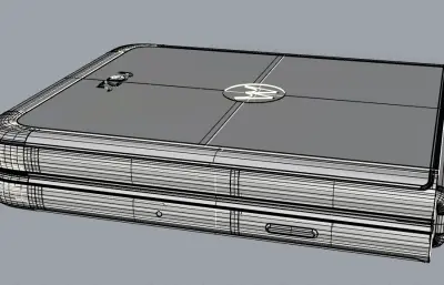 Motorola Razr (2026) - Razr 70手机外观rhino模型