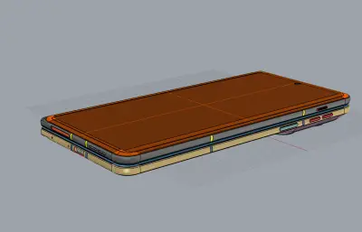 MOTO razr fold左右折叠手机外观rhino模型