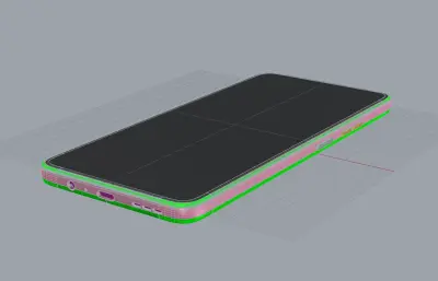 moto g37/g47手机外观rhino模型
