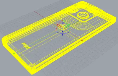 MOTO razr fold左右折叠手机外观rhino模型