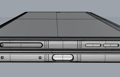 MOTO razr fold左右折叠手机外观rhino模型