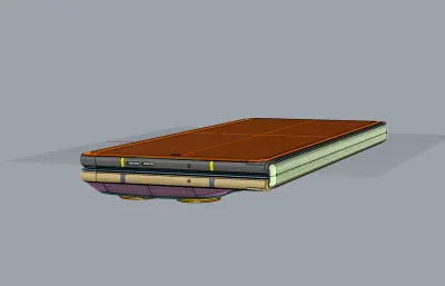 MOTO razr fold左右折叠手机外观rhino模型