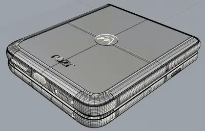 Motorola Razr (2026) - Razr 70手机外观rhino模型