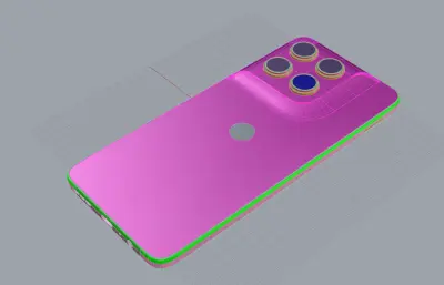 moto g37/g47手机外观rhino模型
