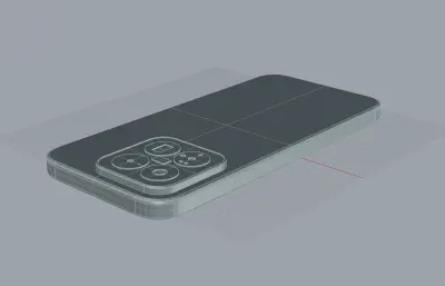 小米 17 max外观rhino模型