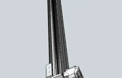 皮带直线轴半封闭可选导轨TPA-HNB-105D-90