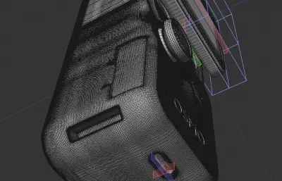 大疆Osmo Pocket 4口袋云台相机外形C4D,KEYSHOT模型