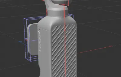 大疆Osmo Pocket 4口袋云台相机外形C4D,KEYSHOT模型
