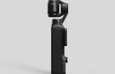 大疆Osmo Pocket 4口袋云台相机外形C4D,KEYSHOT模型