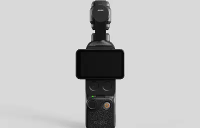 大疆Osmo Pocket 4口袋云台相机外形C4D,KEYSHOT模型