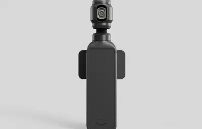 大疆Osmo Pocket 4口袋云台相机外形C4D,KEYSHOT模型