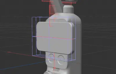 大疆Osmo Pocket 4口袋云台相机外形C4D,KEYSHOT模型