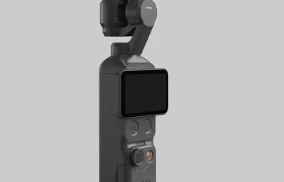 大疆Osmo Pocket 4口袋云台相机外形C4D,KEYSHOT模型