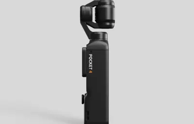 大疆Osmo Pocket 4口袋云台相机外形C4D,KEYSHOT模型