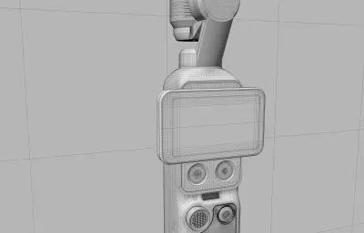 大疆Osmo Pocket 4口袋云台相机外形C4D,KEYSHOT模型