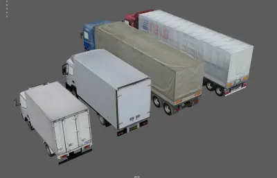 大货车 大卡车 厢式货车 货运车