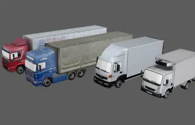 大货车 大卡车 厢式货车 货运车