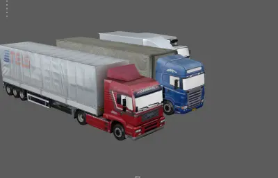 大货车 大卡车 厢式货车 货运车