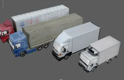 大货车 大卡车 厢式货车 货运车