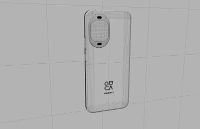 华为HUAWEI nova 16z手机外壳C4D,KEYSHOT模型