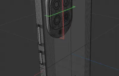 华为HUAWEI nova 16z手机外壳C4D,KEYSHOT模型