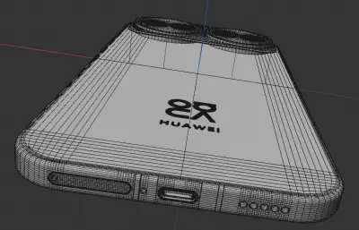 华为 Nova 16 pro手机外壳C4D,KEYSHOT模型