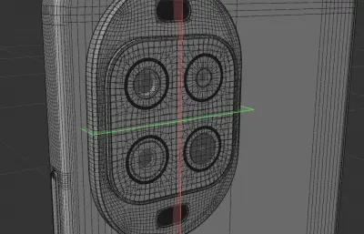 华为HUAWEI nova 16z手机外壳C4D,KEYSHOT模型