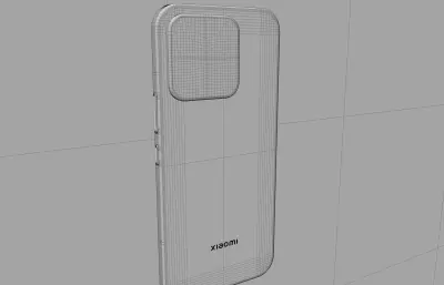 xiaomi小米 17 MAX手机外壳C4D,KEYSHOT模型