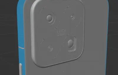 xiaomi小米 17 MAX手机外壳C4D,KEYSHOT模型