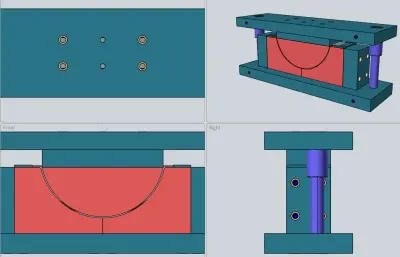 家具圆弧外板模具设计