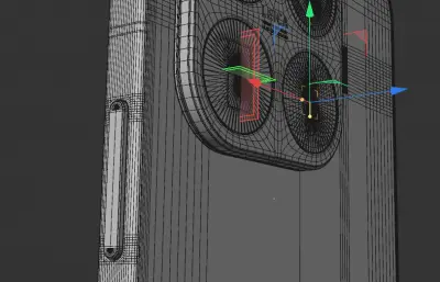 小米Xiaomi 17T Pro手机外壳C4D,KEYSHOT模型