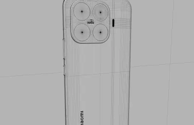 小米Xiaomi 17T Pro手机外壳C4D,KEYSHOT模型
