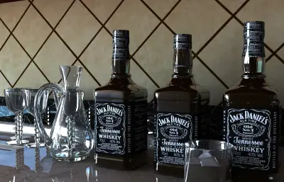 红酒酒瓶 玻璃酒杯